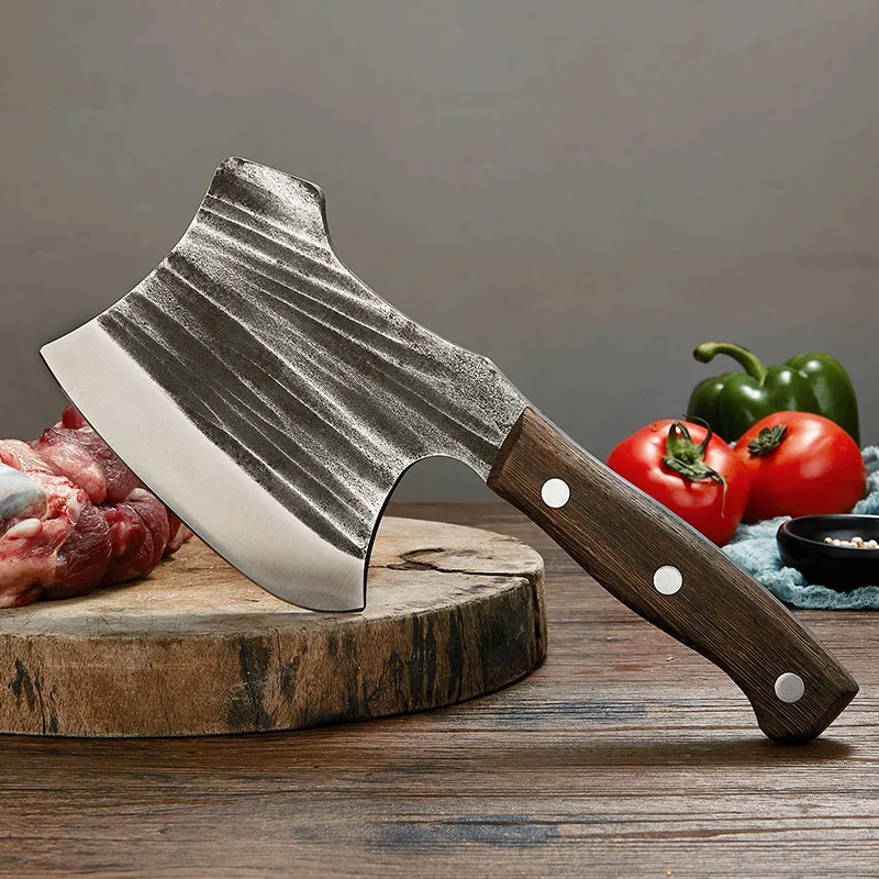 

Кованые косточки, кухонный нож, нож для нарезки мяса, острый нож, толстые устойчивые косточки мясника, топор, инструменты для готовки