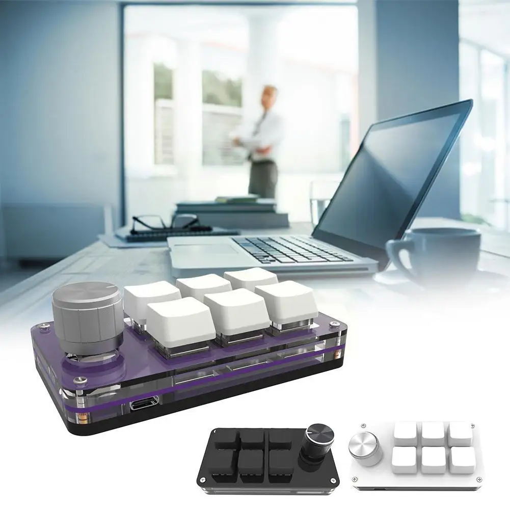 Переносная мини-клавиатура с 6 кнопками, подходящая для создания ярлыков, для операционной системы Pro OSU Mechanical Photoshop Drawing Gami E8V4