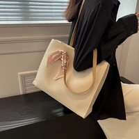 2022ladies lychee pattern casual shoulder bag fashion simple handbag high quality western style versatile messenger bag tote bag