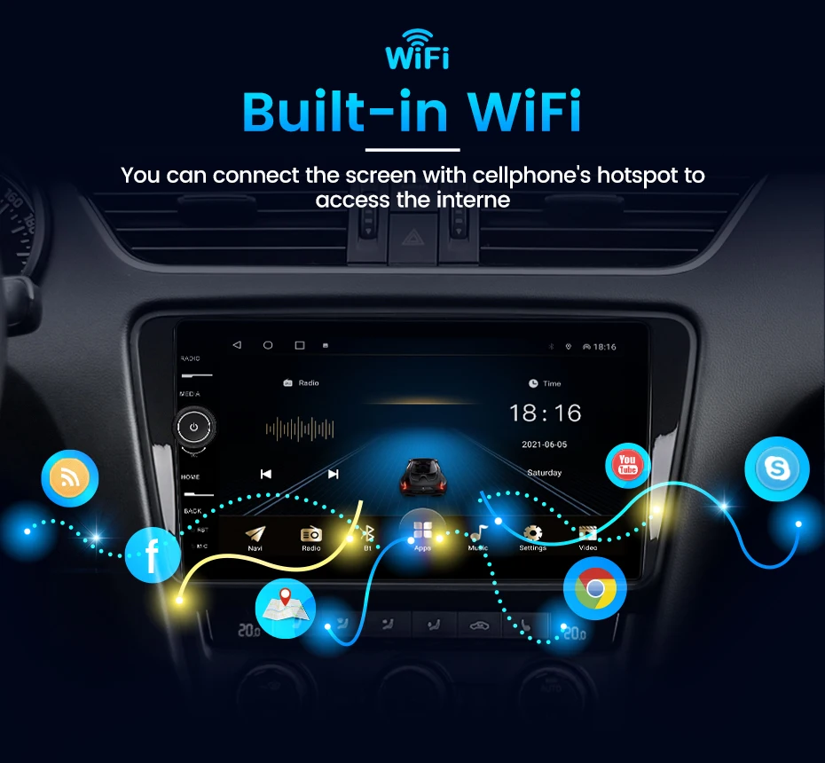 Автомобильная Мультимедийная система QLED мультимедийная на Android 11 DSP с Wi-Fi RDS Carplay SWC