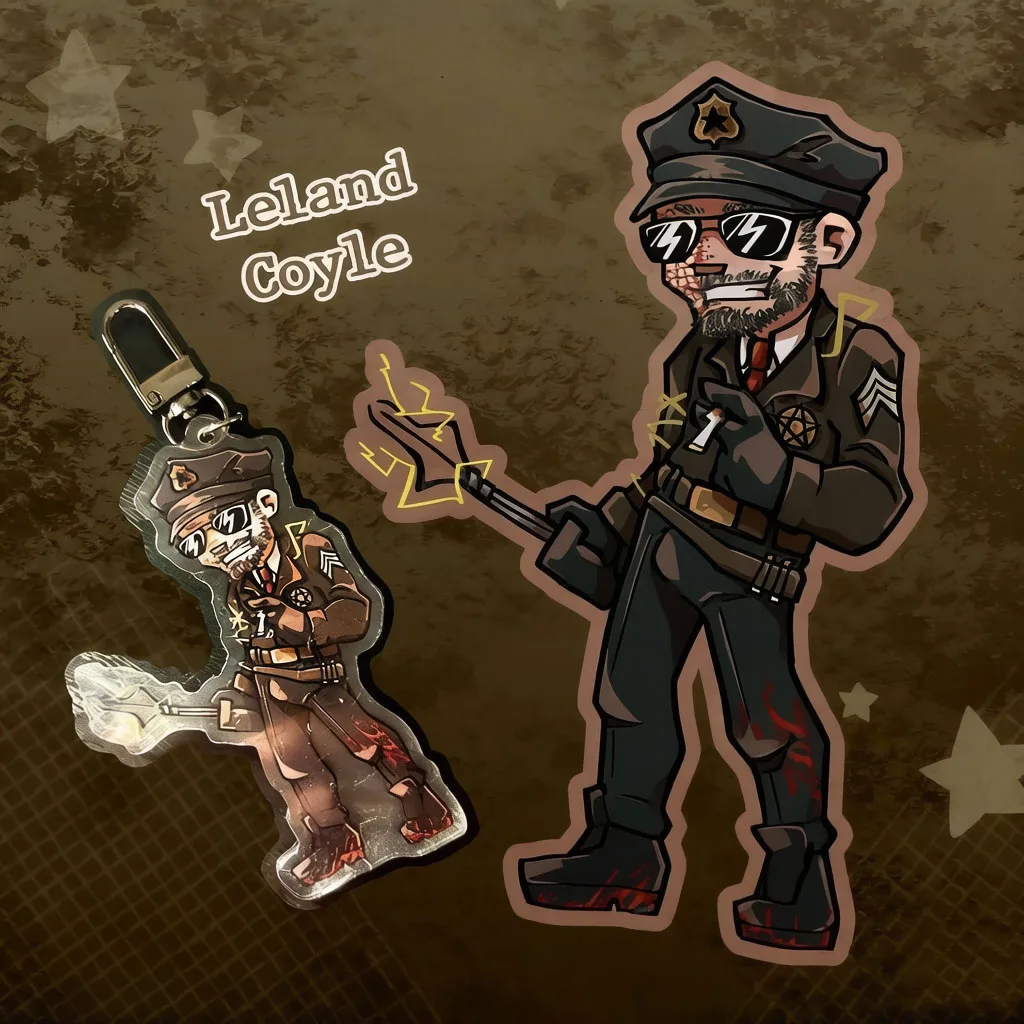Акриловые брелоки Outlast Trials Leland Coyle Charms, ручная работа в стиле Y2K (art.: 3920db5b91cf2) - 3920db5b91cf2