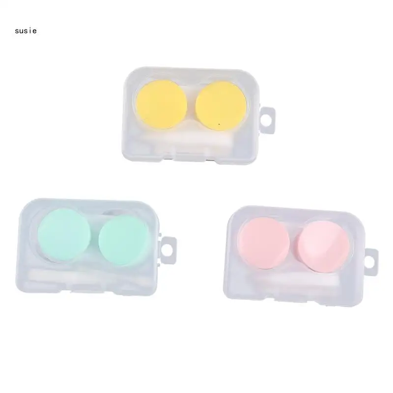 

X7YA Random Color Contact Lens Multi-color Contact Lense for Travel Holder