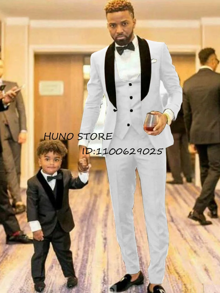 

New Men's Shawl Collar Suits Custom Slim Fit Single Breasted Tuxedo Casual Set Wedding Groomsmen Party Male Blazers