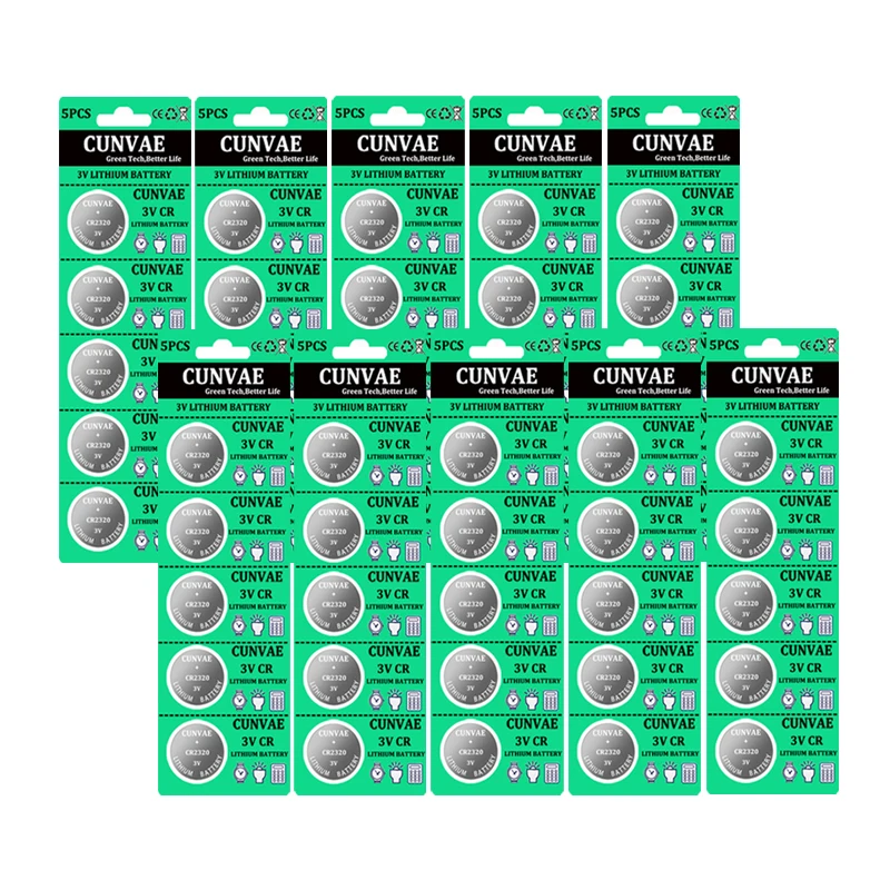 

40 шт., литиевая батарея CR2320 CR 2320 DL2320 ECR2320 BR2320 3 в для часов, игрушек, калькуляторов, пультов дистанционного управления