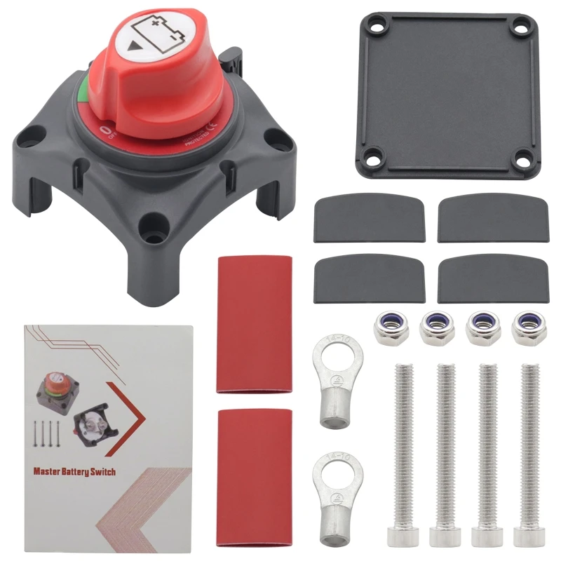 

R9CC 275A Car Battery Rotary Disconnect Switch Safety Cut Off Isolator Power Disconnecter for Motorcycle Marine Boat RV