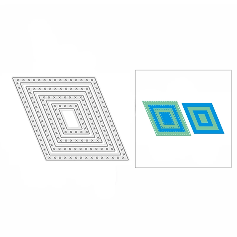 

2022 квадратные металлические Вырубные штампы «сделай сам» для скрапбукинга и изготовления карт, украшение для журнала, новое тиснение, бумажная поделка без штампов