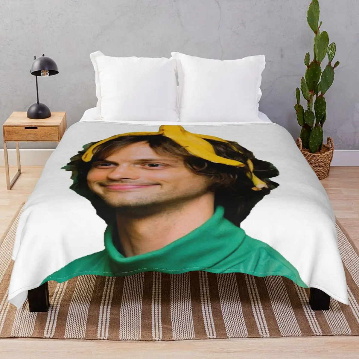 Matthew Gray Gubler Blankets Flannel Summer Breathable Throw Blanket for Bedding Home Couch Camp Cinema