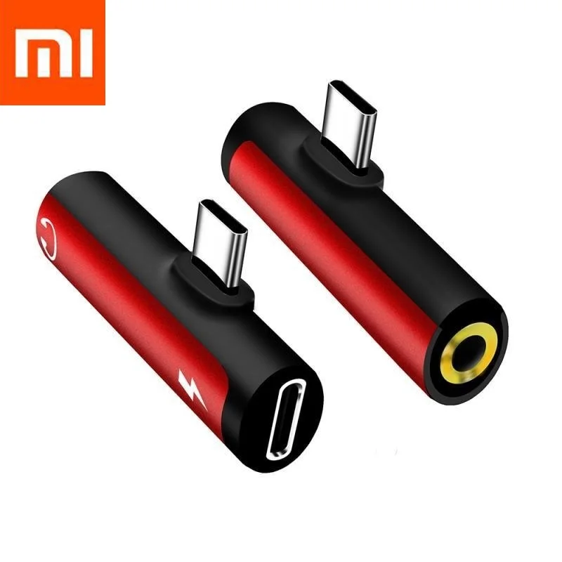 

New 2 In 1 Type C To 3.5mm Jack Earphone Charging Converter USB Type-C Audio Adapter For Xiaomi Huawei Type C Phones