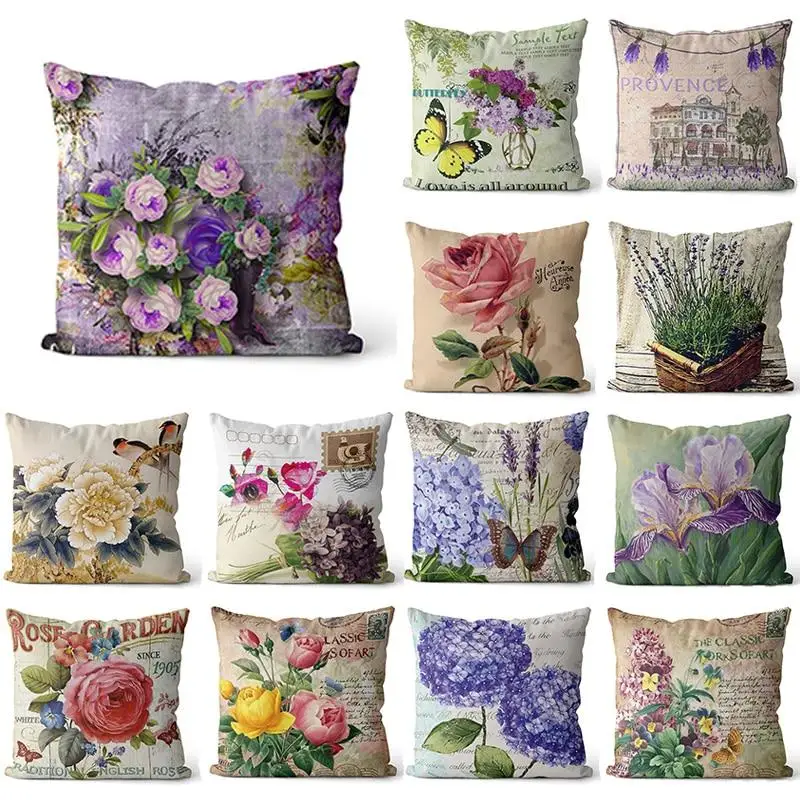 

Provence Kissen Lavender Decorative Pillows Sofa Cushion Cover Personalized Flowers Baby Birth Gifts Throw Pillow Case