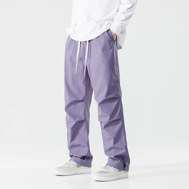 

Summer Oversize Jogger Pants Men Elastic Waist Sports Baggy Trousers Fashion Korean Streetwear Sweatpants Male Female Plus Size