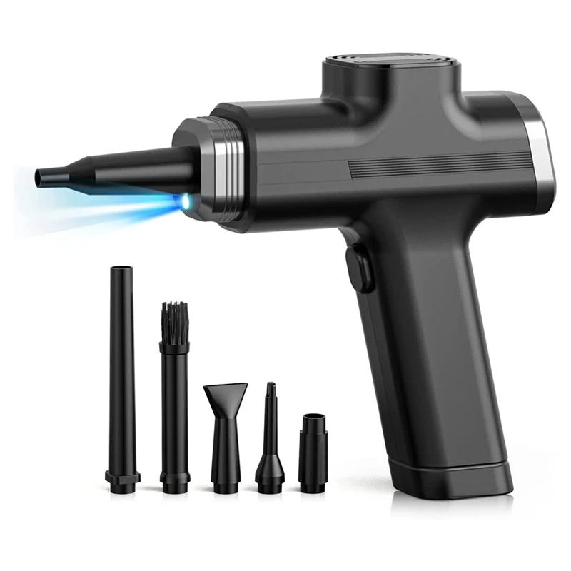 

Compressed Air Duster,100000 RPM Electric Air Duster,Air Duster For Keyboard Cleaning With LED Light,For Computer,Laptop