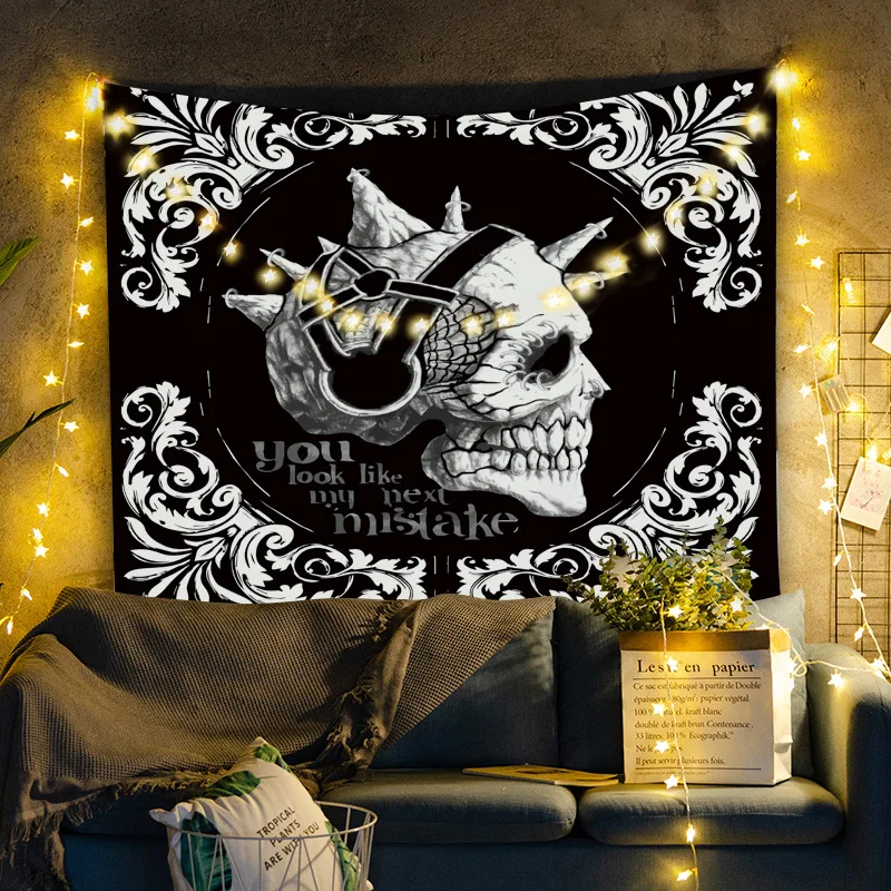 Настенный декор atсуши солнце луна искусство Череп рисунок ведьмахство хиппи