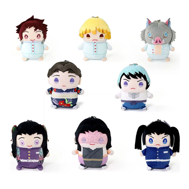 9cm Genuine MOVIC Demon Salyer Tamayo Yushirou Plush Pendant Toys for Kids Ubuyashiki Kagaya Kochou Kanae Kanzaki Aoi Cute Dolls