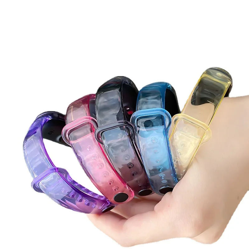 

Replacement Watch Band Discoloration Smart Accessories Silicone Strap For Mi Band 6 Strap Watch Strap Sweatproof Waterproof