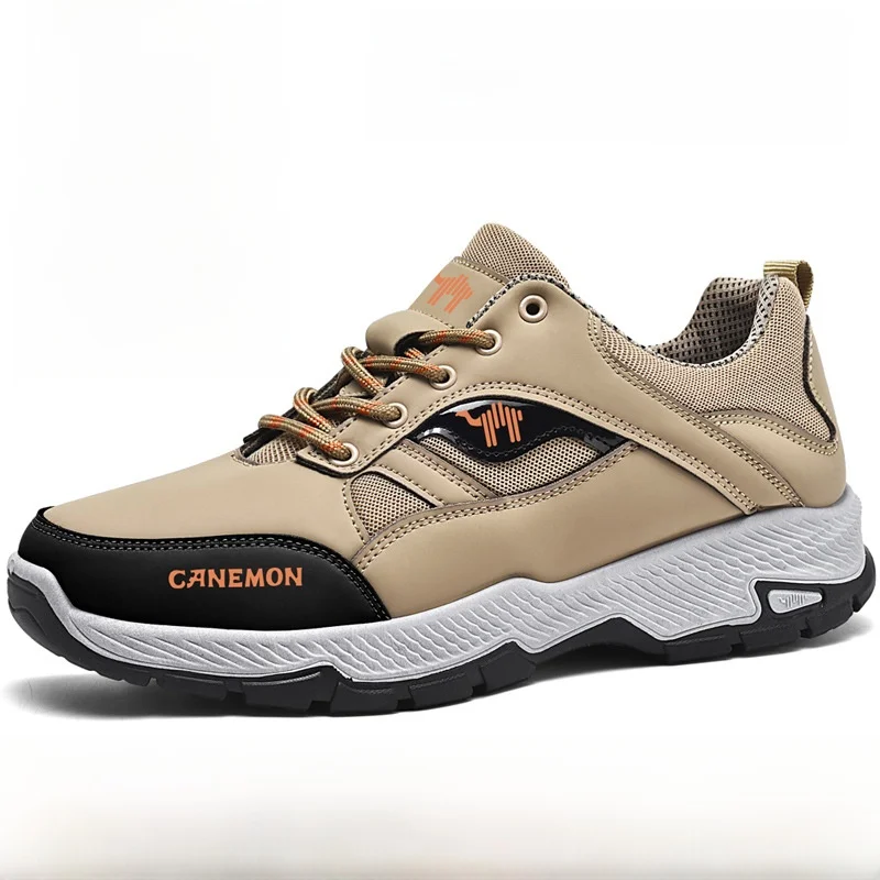 Camel Men's Shoes 2024 New Waterproof Outdoor Hiking Non-Slip Wear-Resistant Casual Sneaker