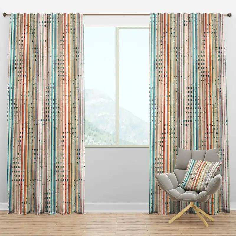 

Vertical Line' Modern & Contemporary Blackout Curtain Panel