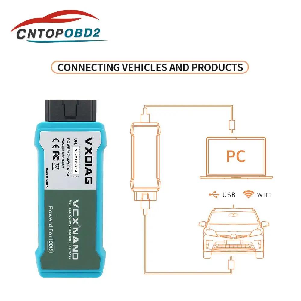 Новый VXDIAG VCX SE для VW Замена 5054A/ 6154 Автомобильный сканер Wifi USB ECU программирование