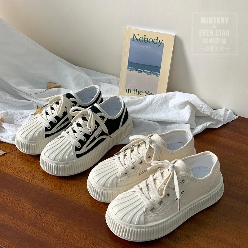 Women's platform canvas shoes 2023 new fashion breathable cloth shoes, versatile women's casual shoes suffocating women's shoes