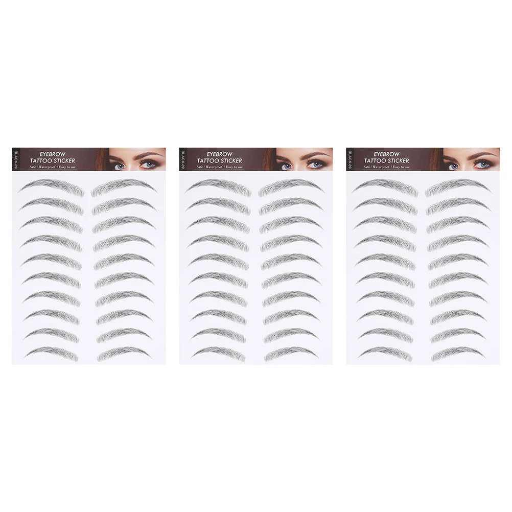 

Stickers Temporary Brow Waterproof Hair4D Transferspeel Off High Arch Imitation Natural Authentic Fake Sticker Grooming Stencil