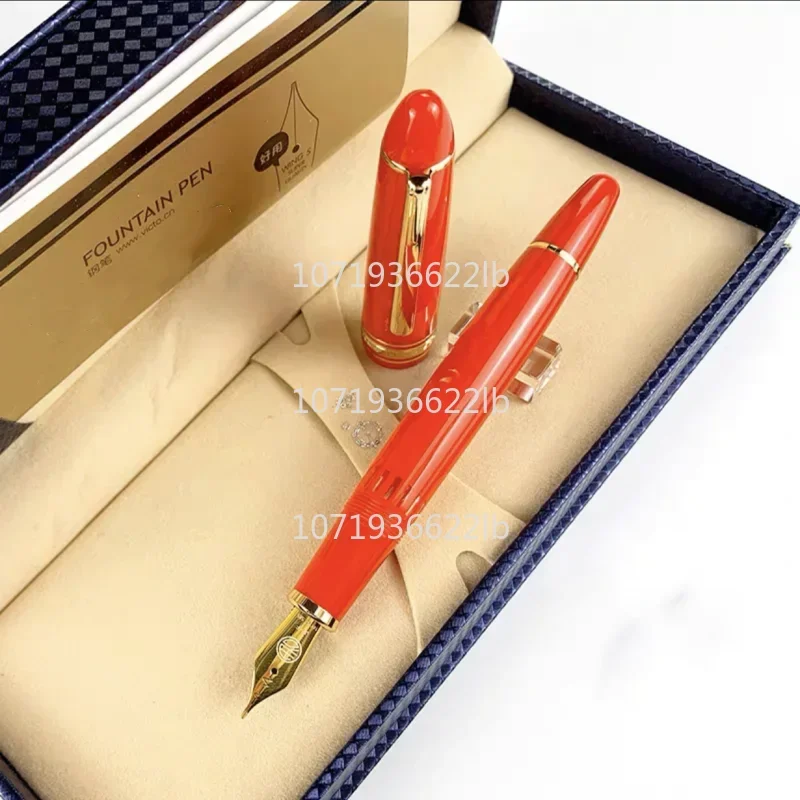 Wingsung/Junlai 629 14-каратное золото Stangard/сердечное перо вакуумный поршень авторучка