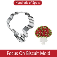 love heart valentines day gift rose couple cartoon biscuit mould cookie cutter biscuit mold baking mould bake fondant cutter