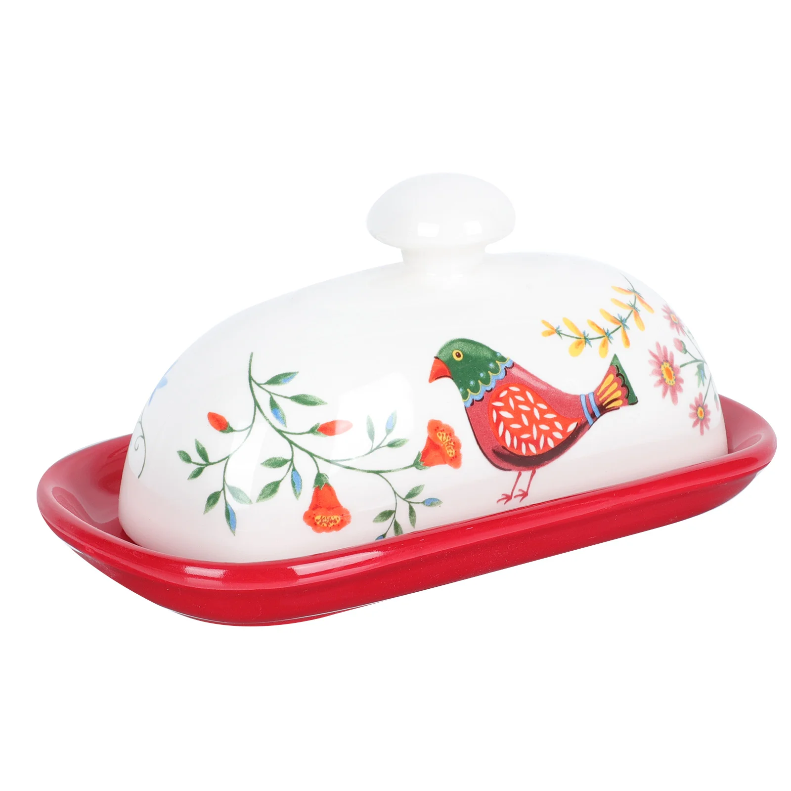 

Butter Plate Dish Ceramic Serving Countertop Dome Storage Bread Platter Dishes Cheese Slicer Covered Dessert Case Keeper Bowl