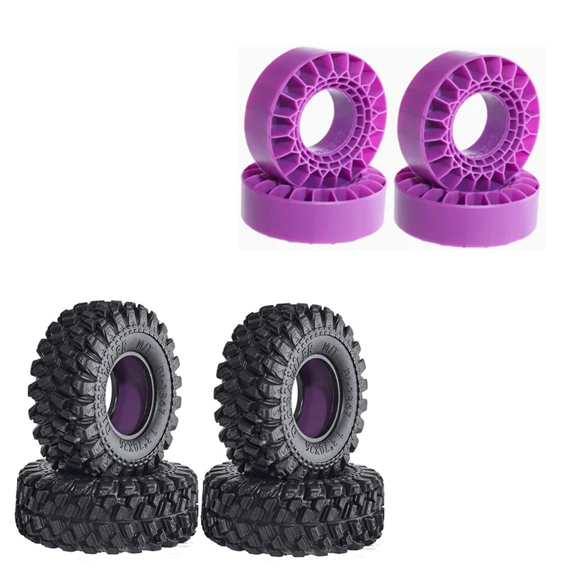 1 комплект 3-дюймовых резиновых шин с силиконовой губкой для радиоуправляемого