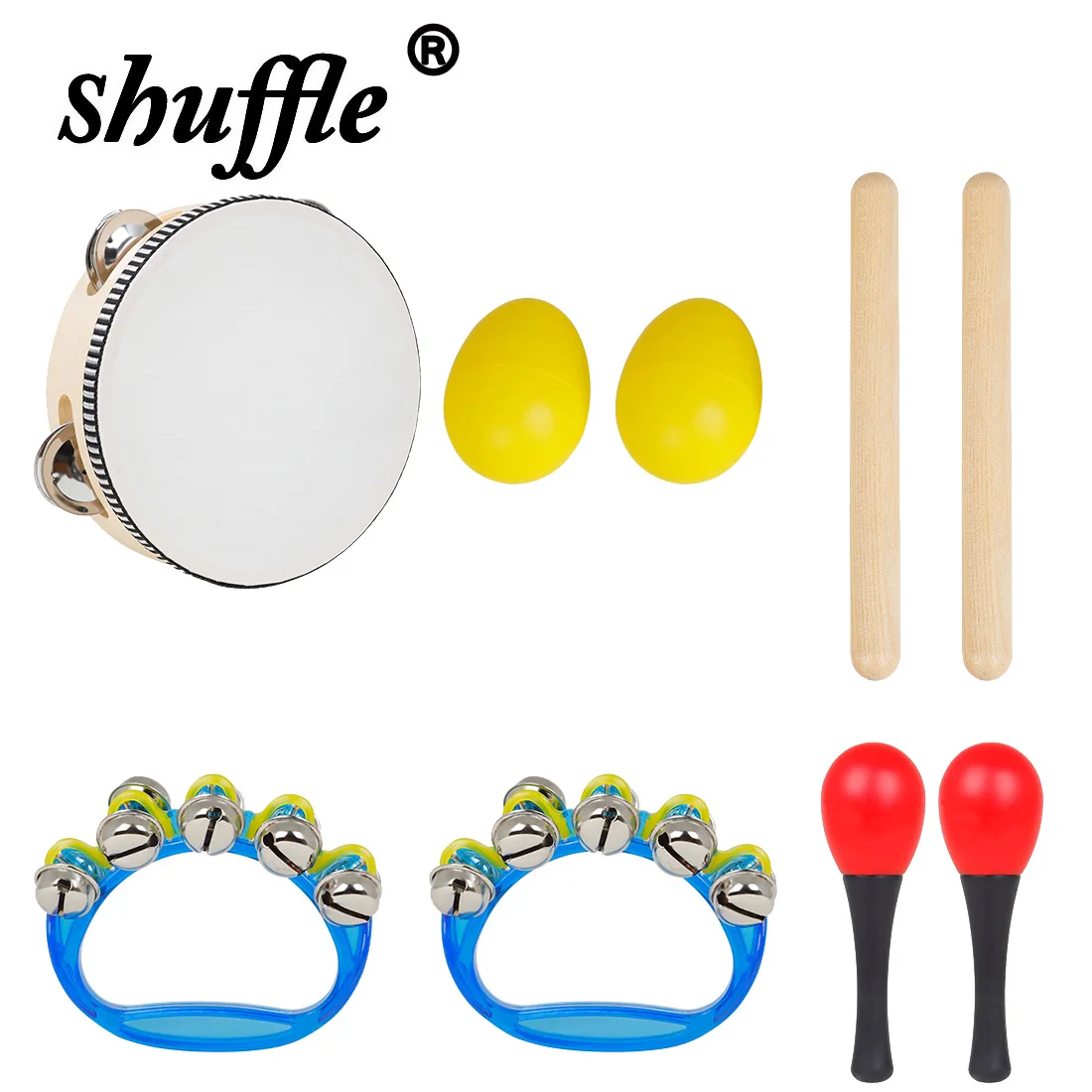 Набор инструментов Orff музыкальный 5 комплектов 6 дюймов