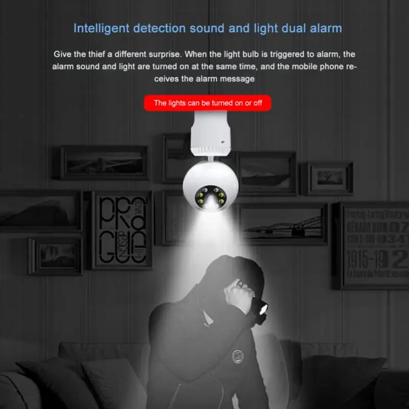 

Video Surveillance Camera Tf Card Supports 2 Million Pixels Automatic Tracking Two-way Voice Intercom Motion Detection