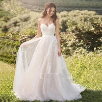 strapless tulle wedding dresses 2022 appliques backless sashes design sweetheart bridal gown court train robe de mari%c3%a9e a line