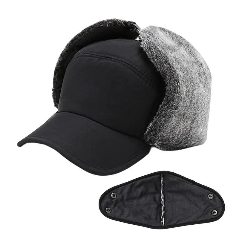 

Охотничья Шапка, плотная Лыжная шапка с ушным клапаном и ветрозащитным чехлом для лица, зимняя шапка для улицы, катания на коньках, сноуборд...