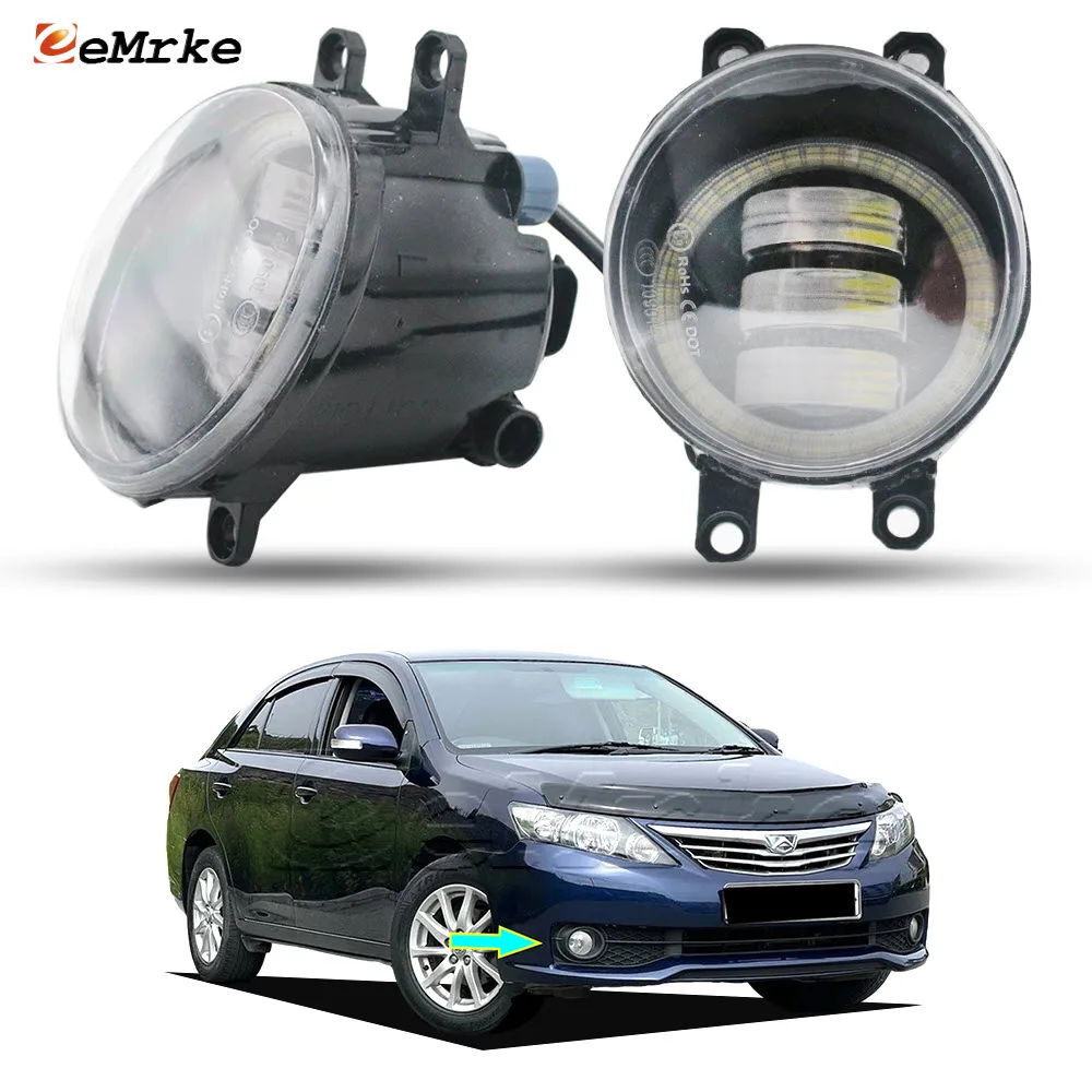 Светодиодные противотуманные фары для Toyota Allion II Facelift 2011 2012 2013 2014 2015 2016 с линзами