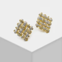 amorita boutique 925s 18k zircon drop earrings anniversary gift luxry series bridal stud earring for show wedding geo earrings