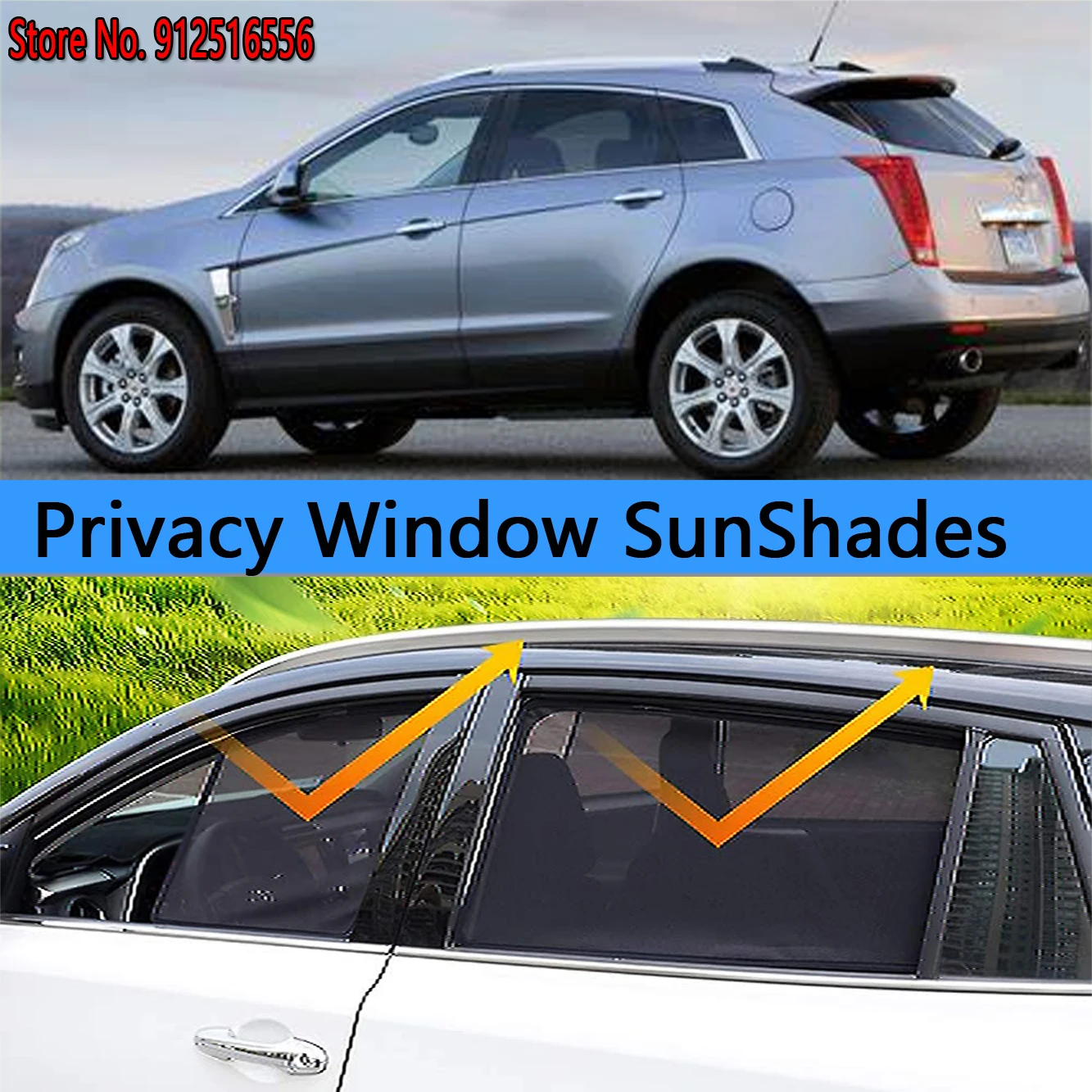 

Боковой солнцезащитный козырек, защита окон, солнцезащитный козырек, автомобильные аксессуары для Cadillac SRX 2010 - 2017 2011 2012 2013