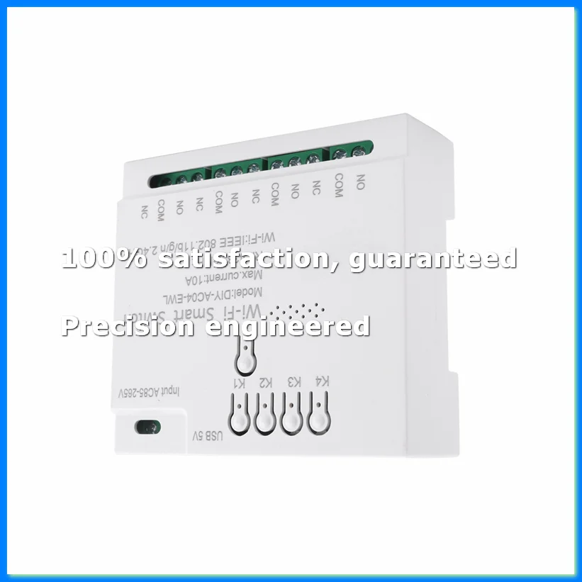 Фото 4-канальный Wi-Fi смарт-выключатель RF433 85-265В 2.4G Wi-Fi модуль домашней автоматизации для IFTT Home-A73M №1