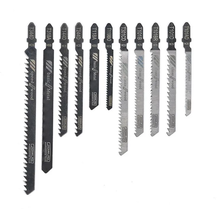 

10Pcs Curved Saw Blade HCS T-Shank Woodworking Saw Blade Extended Cutting Saw Blade Metal Wood Plastic Power Tool Accessories