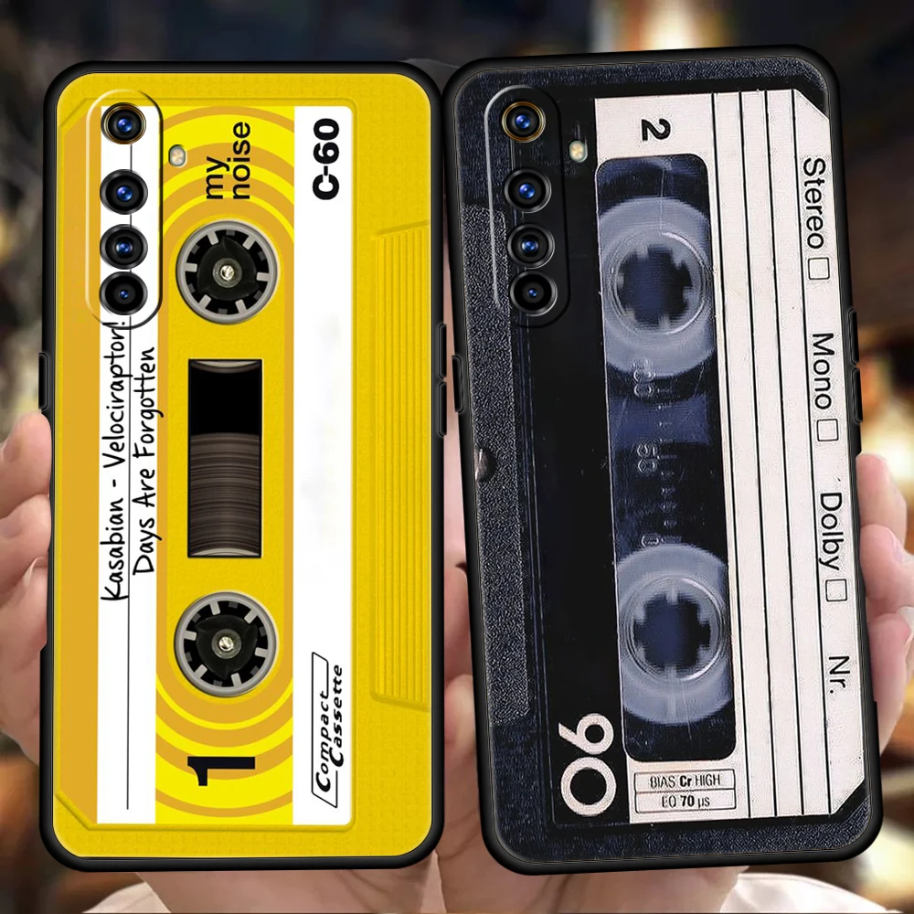 

Vintage Cassette Tape Retro Style Phone Case For Oppo A12 A15 A16 A74 A76 A95 Find X5 Pro A54 A53 A52 Reno 6 7 A9 2020 Pro Cover