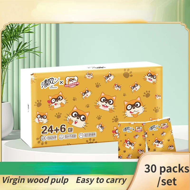 

30 шт., 4-слойный мини-носовой платок