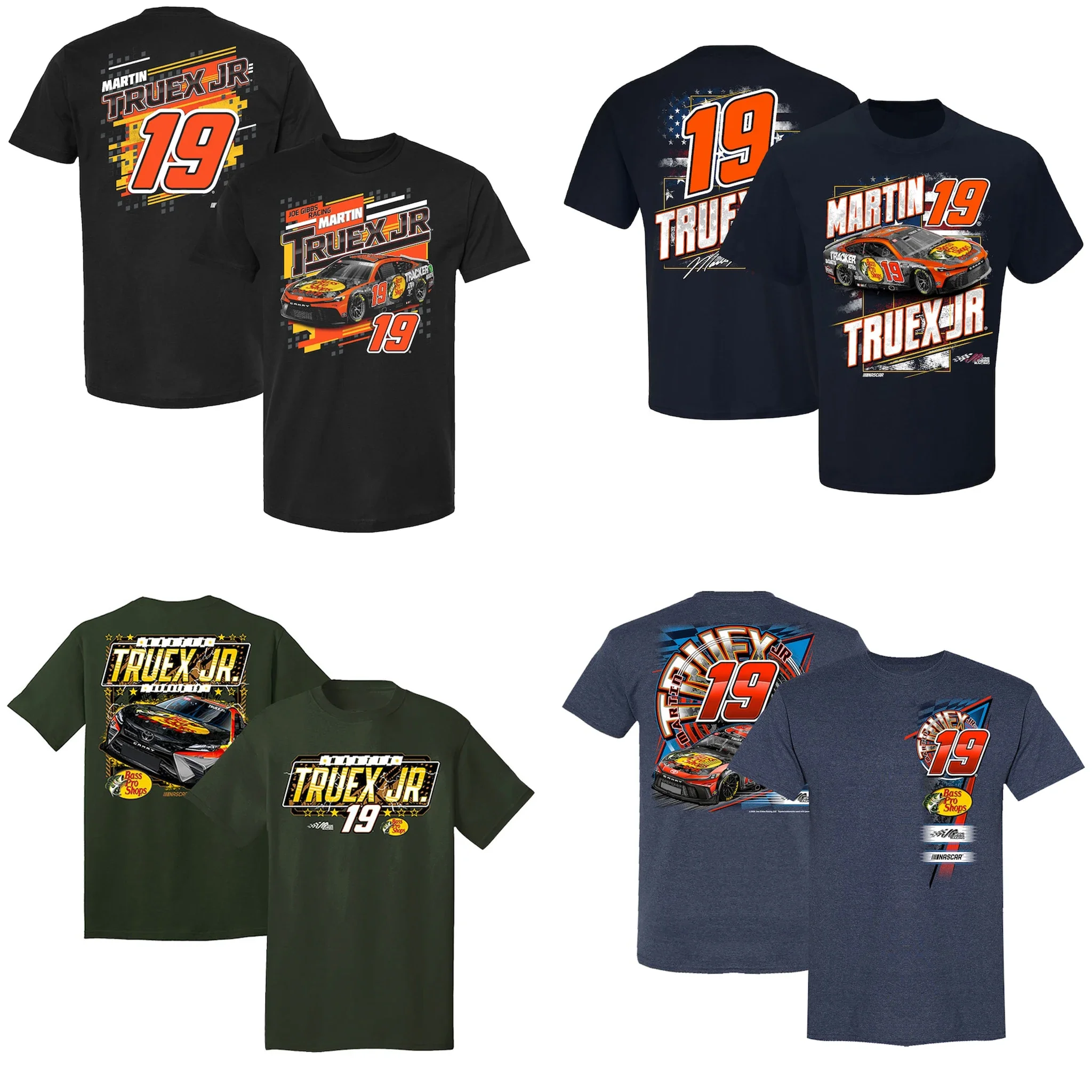 Мужская спортивная футболка Martin Truex Jr 19 из хлопка
