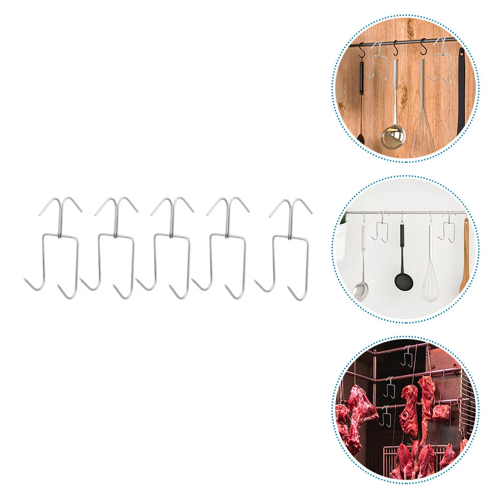 

5pcs Hooks Barbecue Hooks For Grill Grill Tool Hooks Meat Hooks for Butchering Grill Hanger Grill Hooks