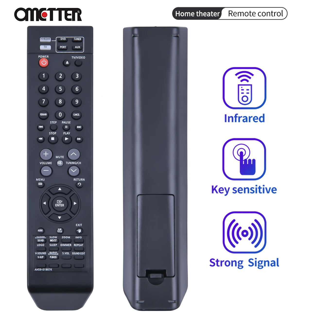 

Remote Control For Samsung AH59-01907K MBE087 MBE85701907T HT-Z210 TZ212 Z215 Z310 TZ312 HT-TZ315 DVD Home Theater System