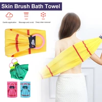 silicone double sided long handled bathing and bathing back pull back strip bath towel bathing towel bathroom utensils 105cm