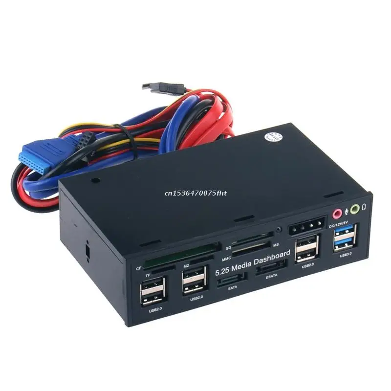 

Internal Card Reader USB 3.0 Front Panel Hub eSata Port Internal CardReader Dropship