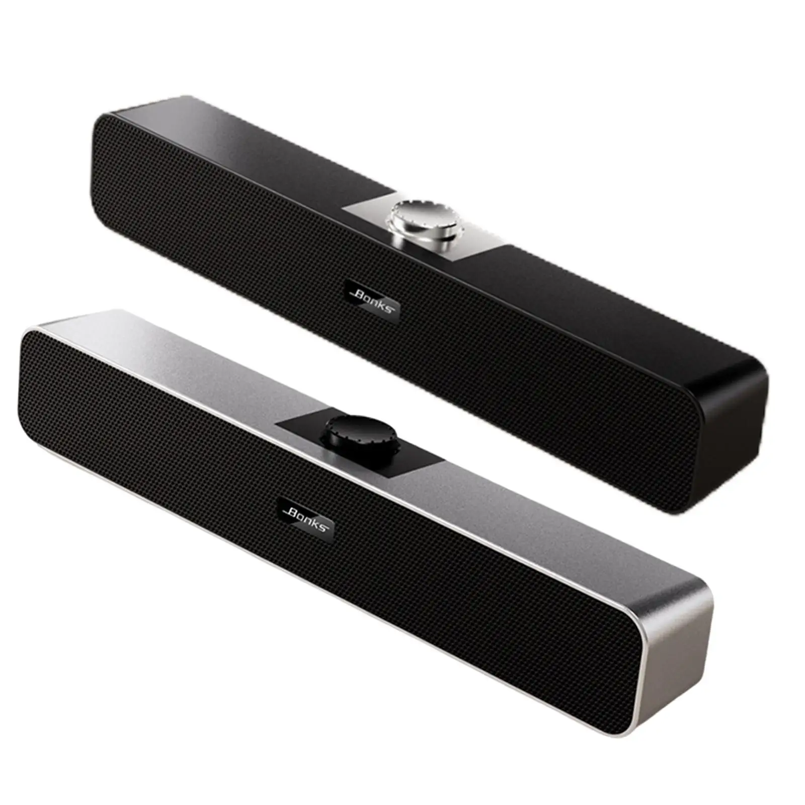 

Mini Bluetooth 5.0 Wired & Wireless 2.0 Channel AUX Portable Soundbar Sound Bar Subwoofer for Dormitory Desktop Computer TV Home