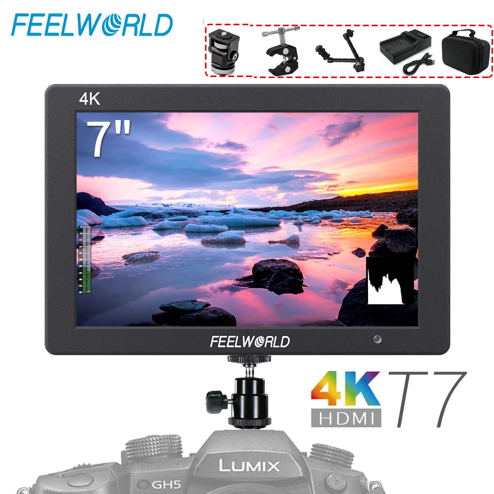 

Монитор для камеры FEELWORLD T7, 7 дюймов, IPS 1920x1200, HDMI