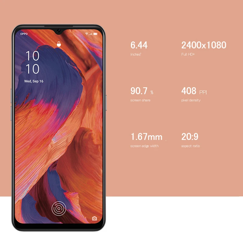 NEW Global Version OPPO A73 Smartphone Snapdragon 662 6.44'' 60Hz FHD+ Screen 16MP Quad Cameras 4000mAh Battery 4G Mobile Phone