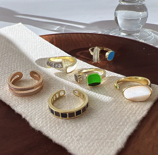 

Classic Nature Stone Decoration Open Finger Knuckle Rings Classic Punk Style Rings Классическое кольцо из натурального камня.