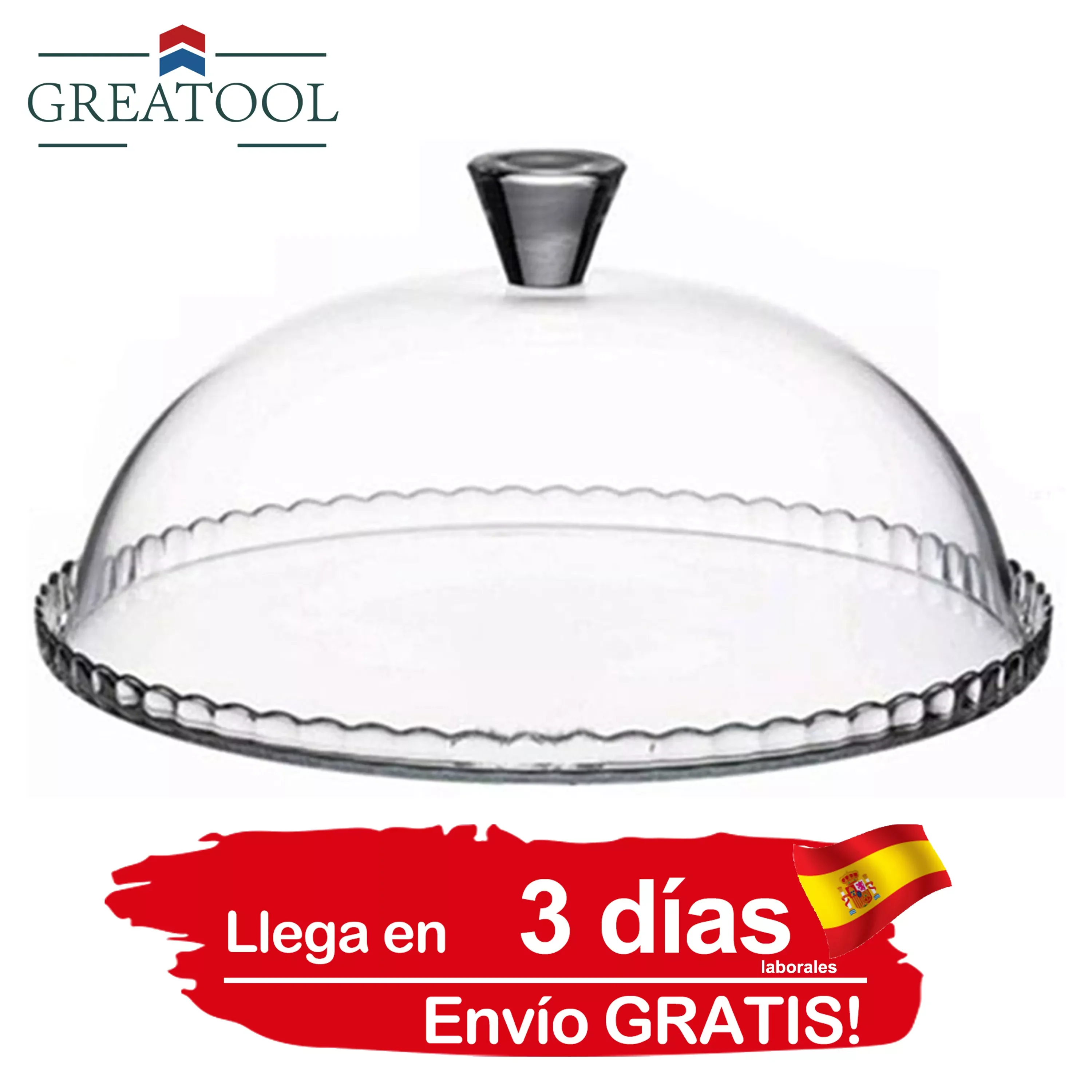 

NEW IN cake plate candy dish in with bell diameter. 32cm