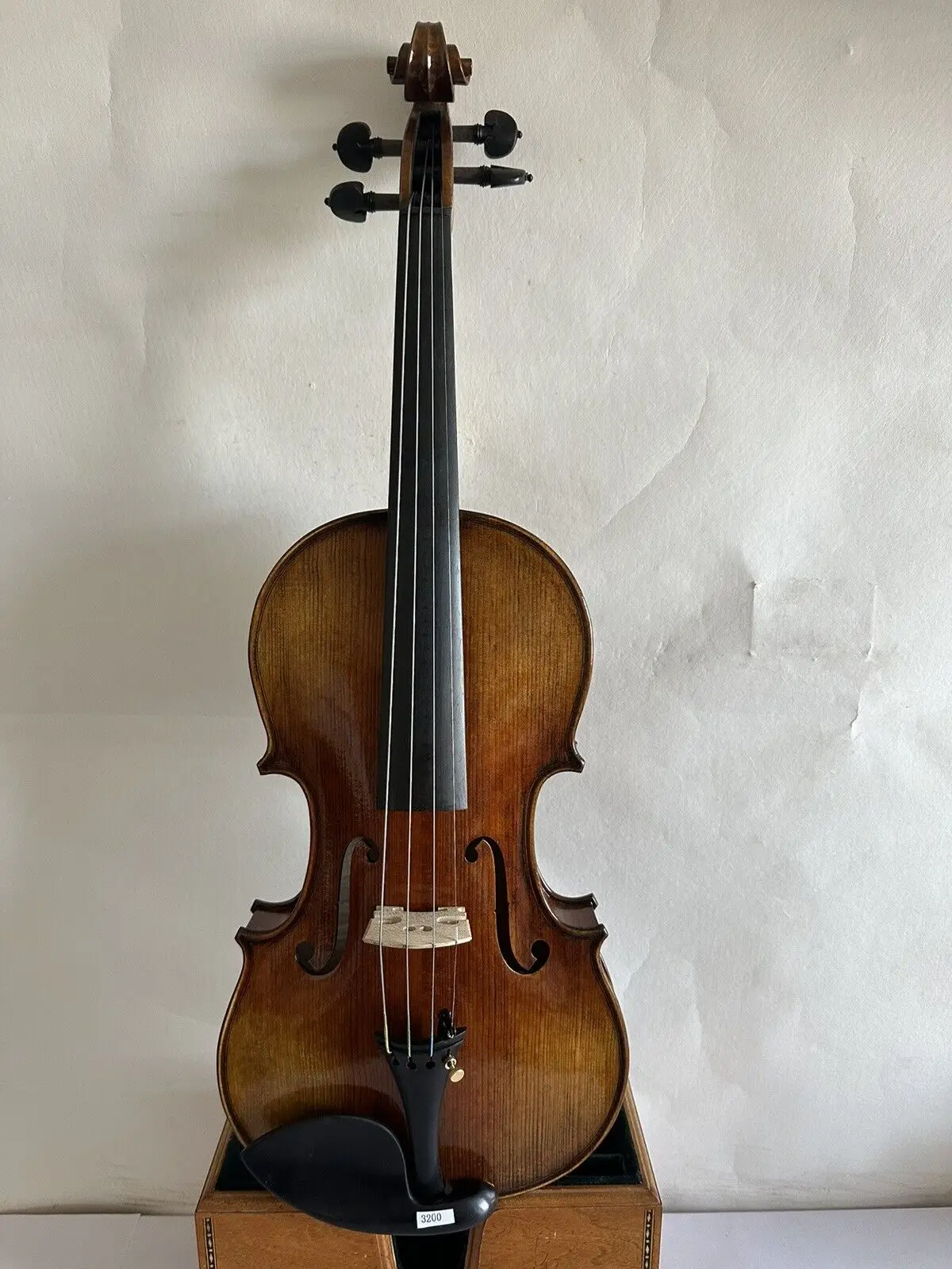 Фото Скрипка 4/4 Stradi Model 1716, задняя панель из волнистого клёна, верхняя панель из ели, ручная резьба K3200 №3