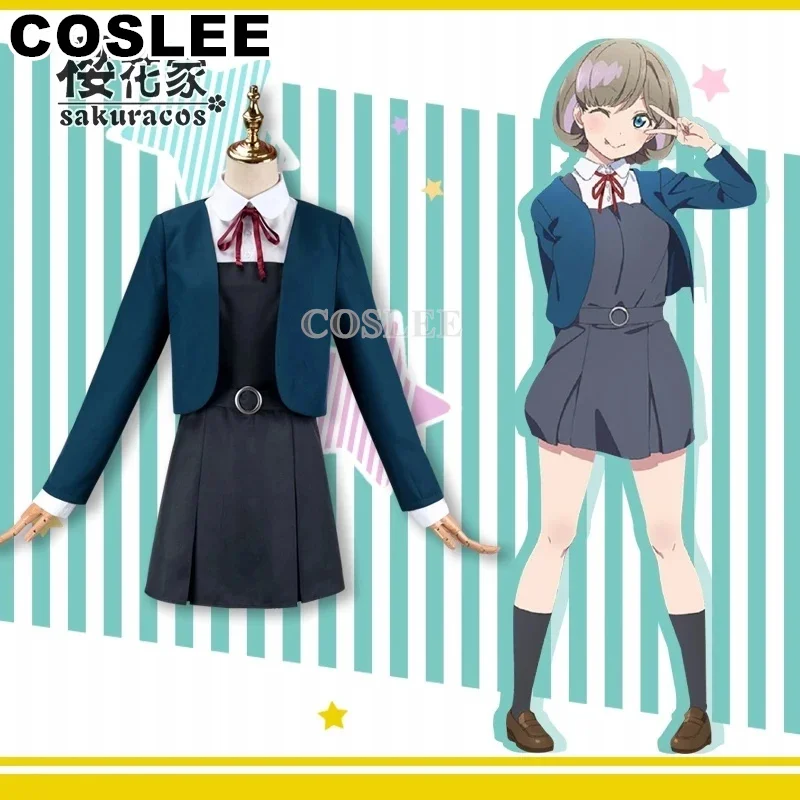 COSLEE аниме Lovelive SuperStar Liella Keke Ren Chisato Kanon Sumire школьная форма платье косплей костюм